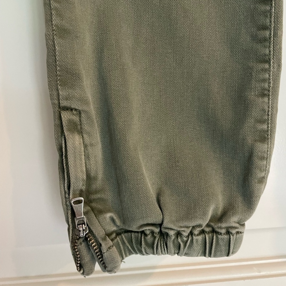 PAIGE Olive Green Mayslie Utility Jogger Jeans - Picture 5 of 12